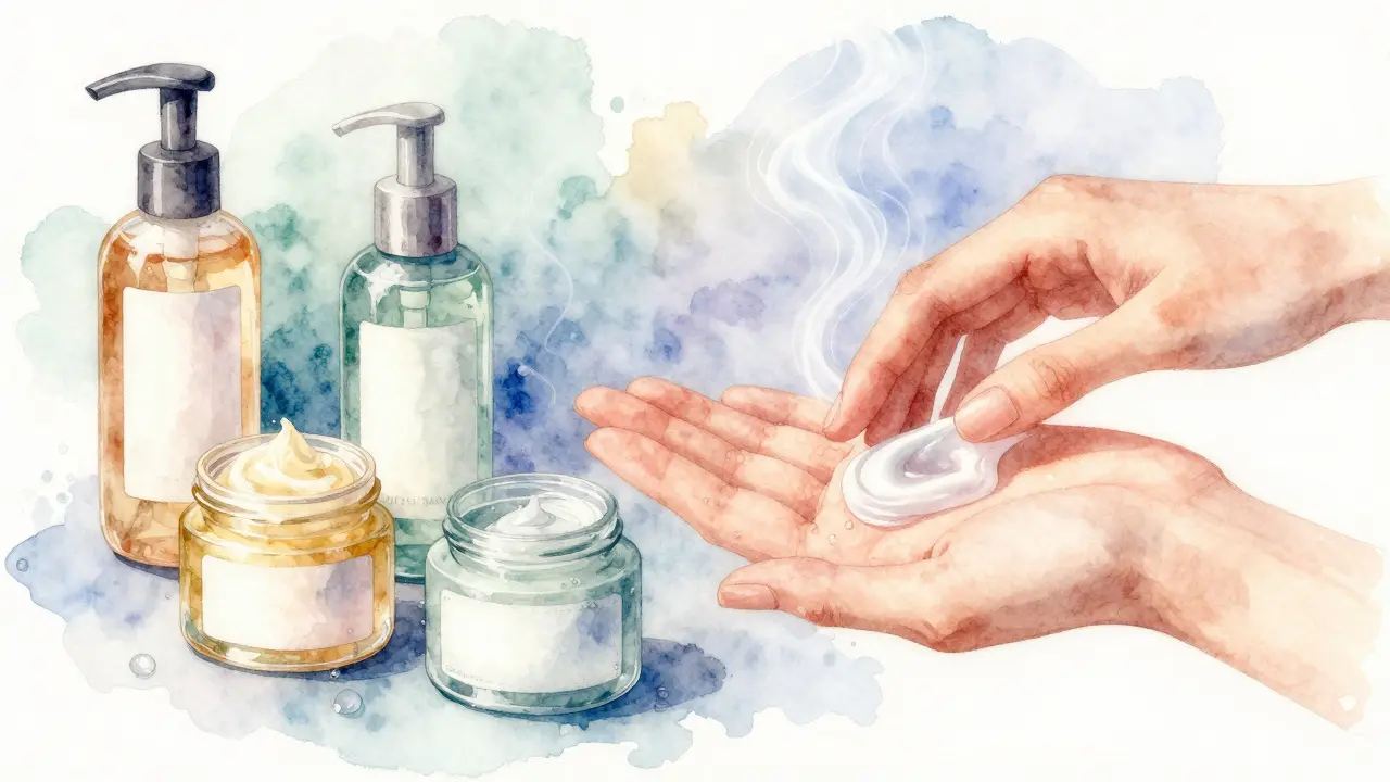 Glycerin a ceramidy v kreativní ilustraci péče o pleť