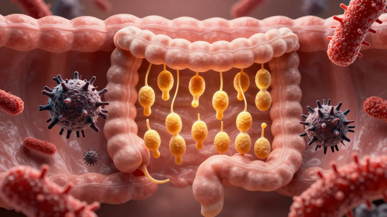 Kvasinka Saccharomyces boulardii chrání střeva