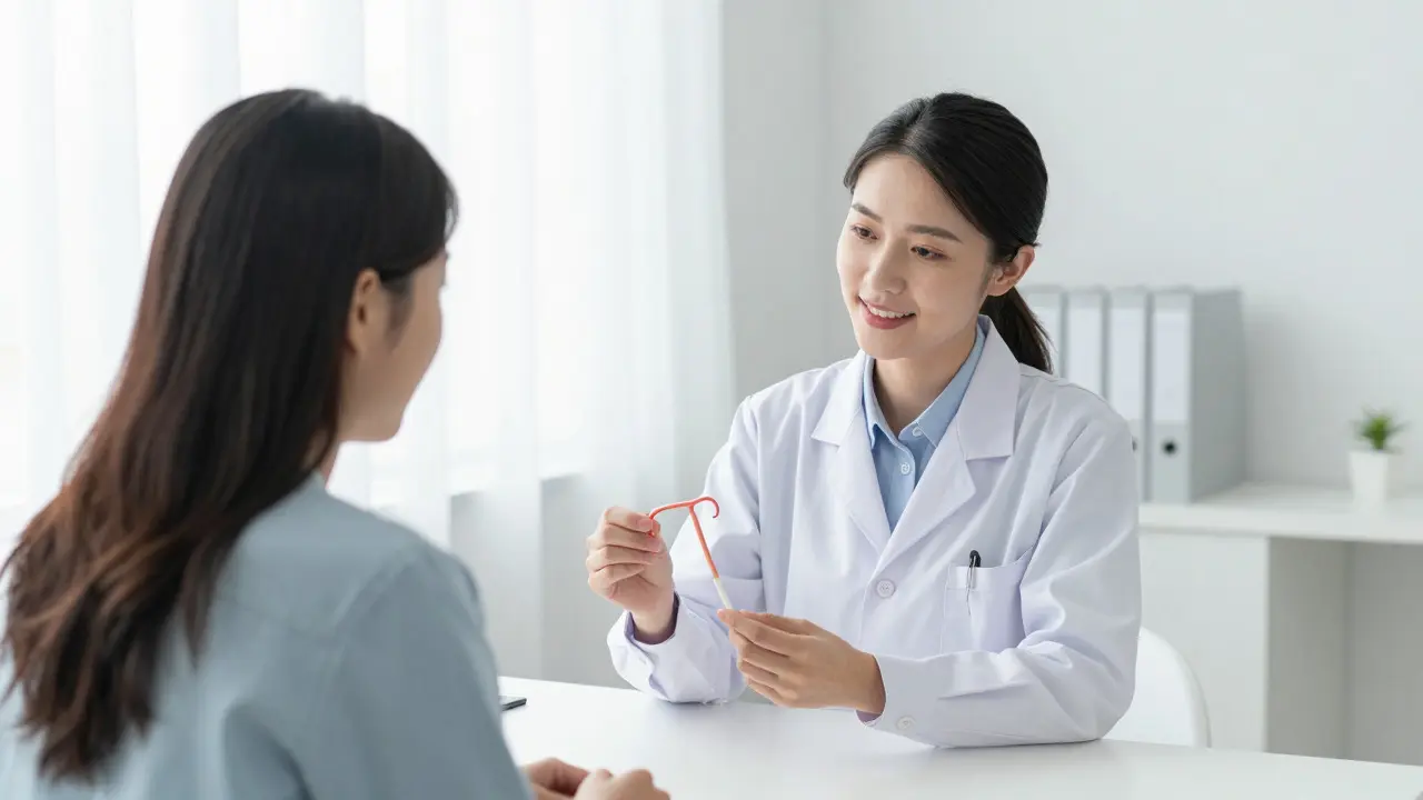 Gynekologka vysvětluje použití měděného tělíška