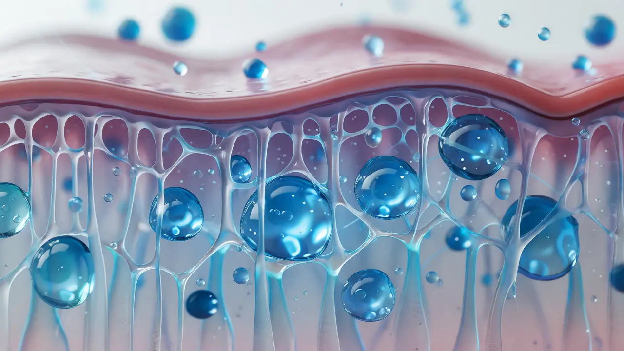Vizuální znázornění hydratace kůže a kolagenu